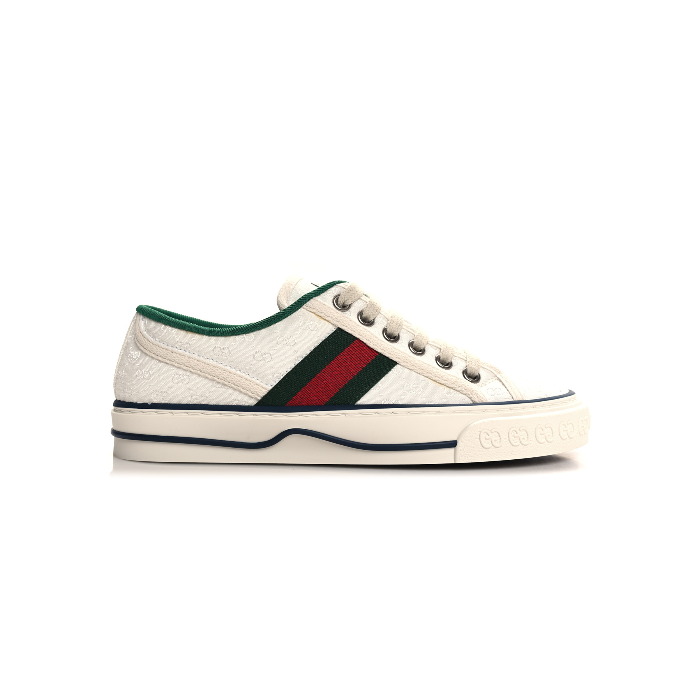 G*u*i jacquard mini gg monogram web womens 1977 tennis sneakers
